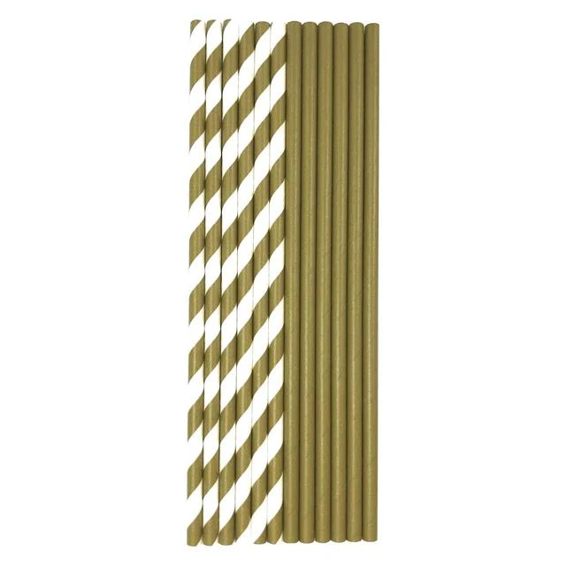 Paie din hartie 20CM Gold, 25buc