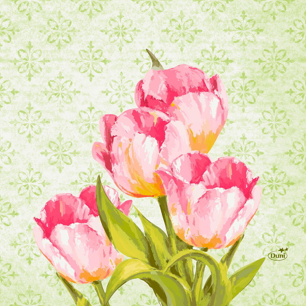 Șervețele 40X40cm Love tulips, 60buc