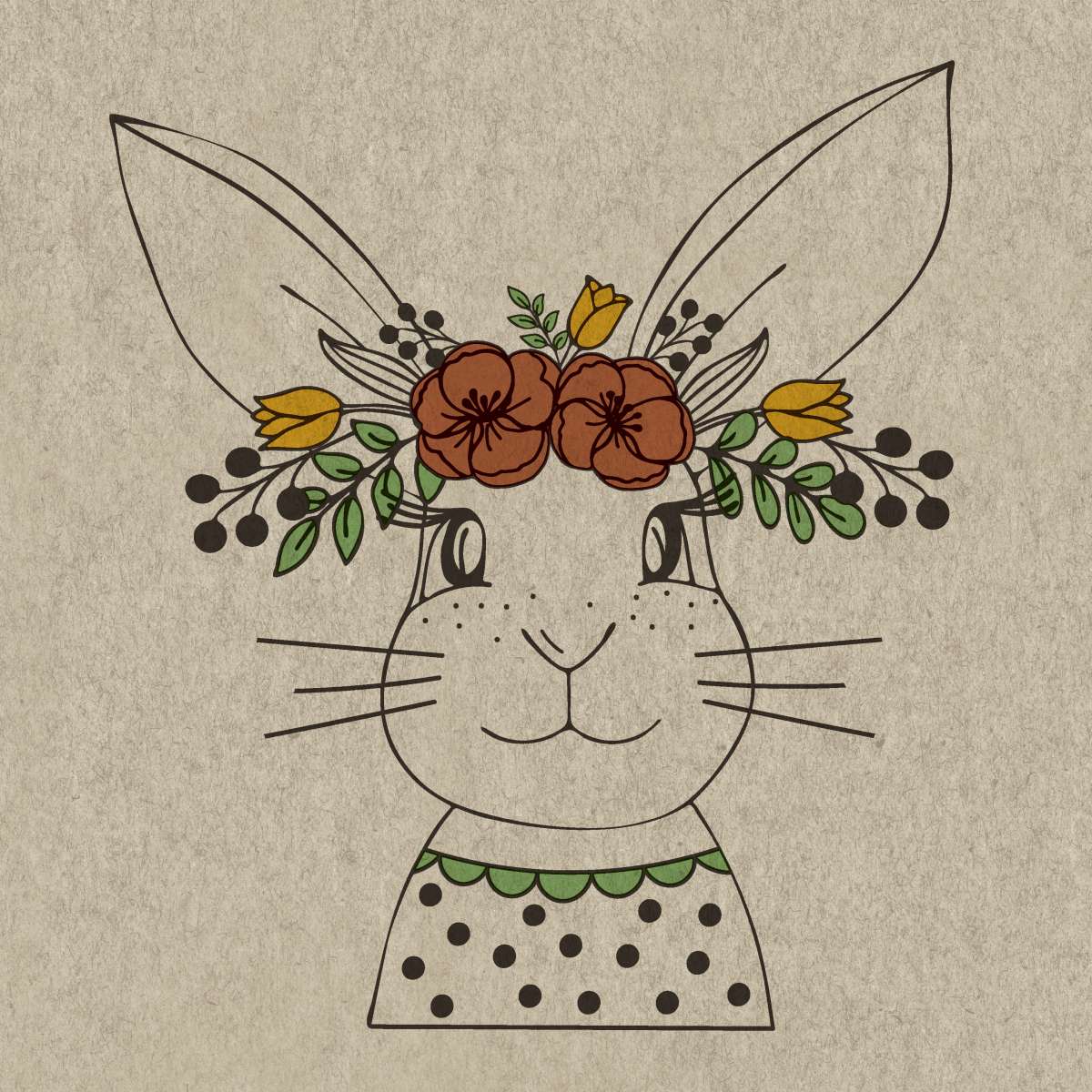 Șervețele 2-ply 33x33cm Bunny couple, 25 buc