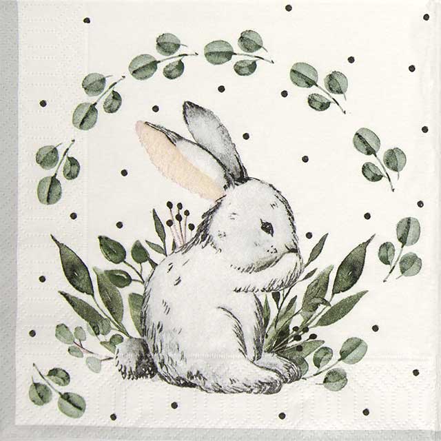 Șervețele 3-ply 33X33cm Sweet bunny, 20buc