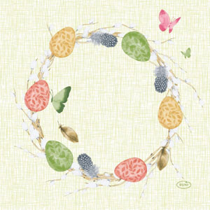 Șervețele 3-ply 33x33cm Joyful spring, 20buc