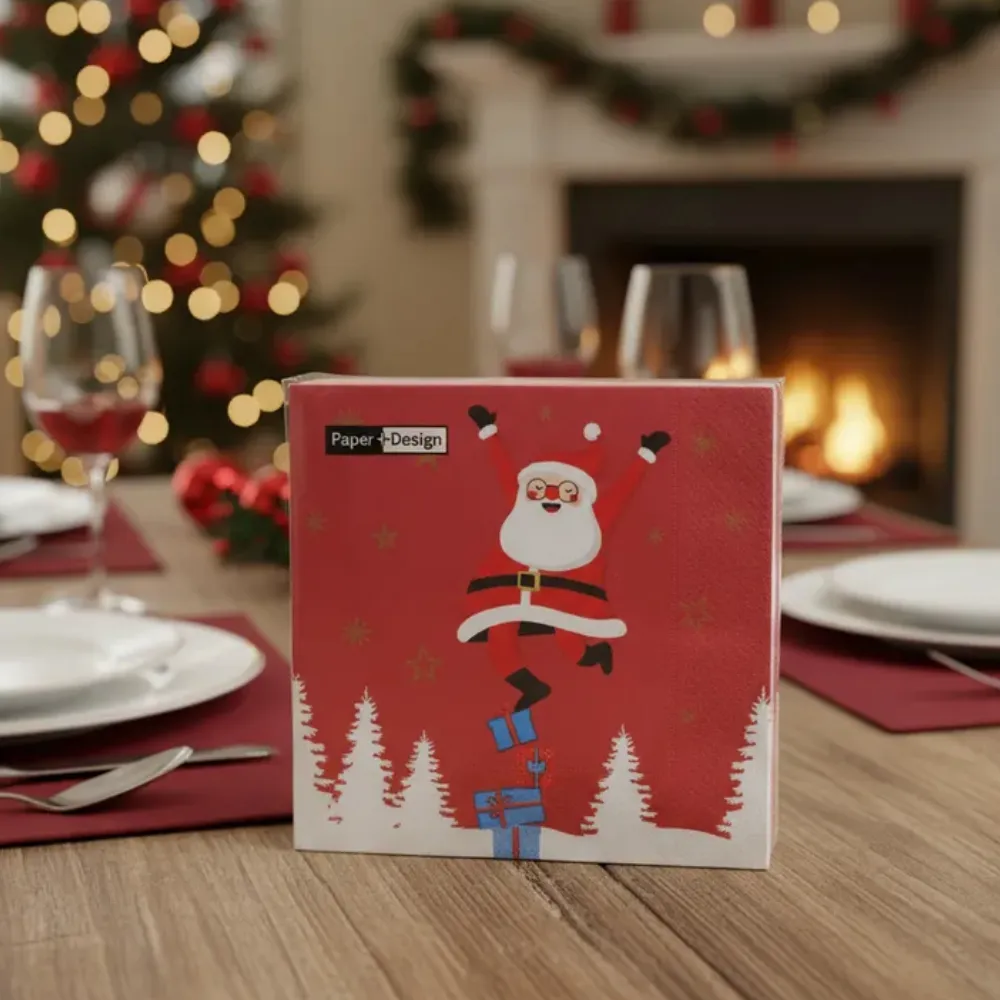 Șervețele 3-ply 33X33cm Santa Time, 20buc