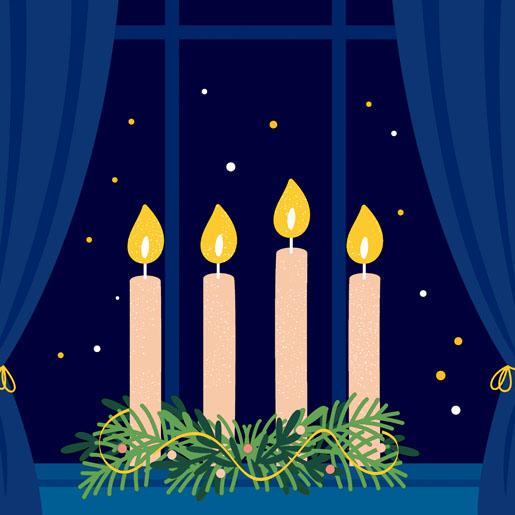 Șervețele 3-ply 33X33cm Advent night, 20buc