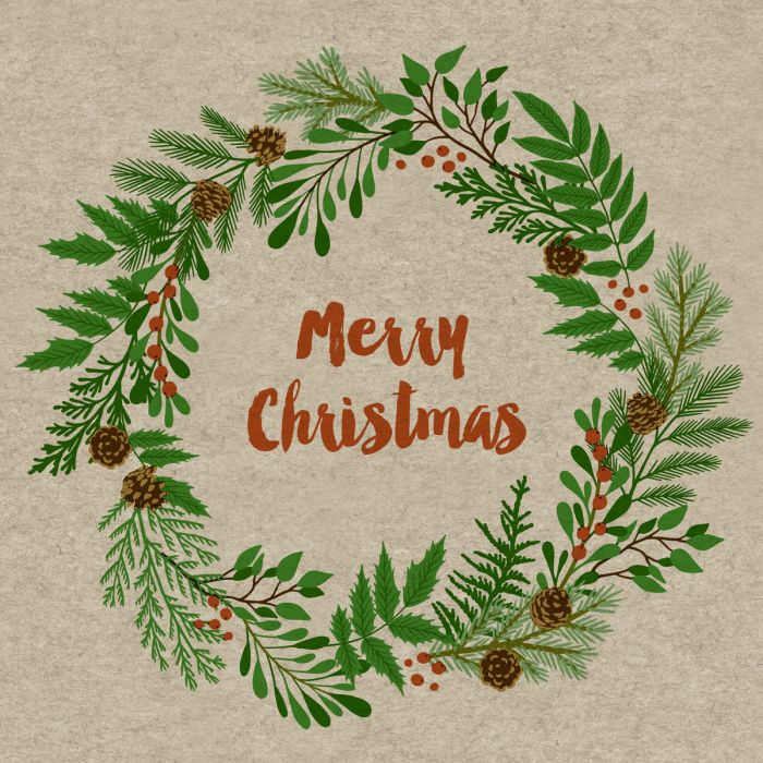 Șervețele 2-ply 33X33cm Berry Wreath, 25buc