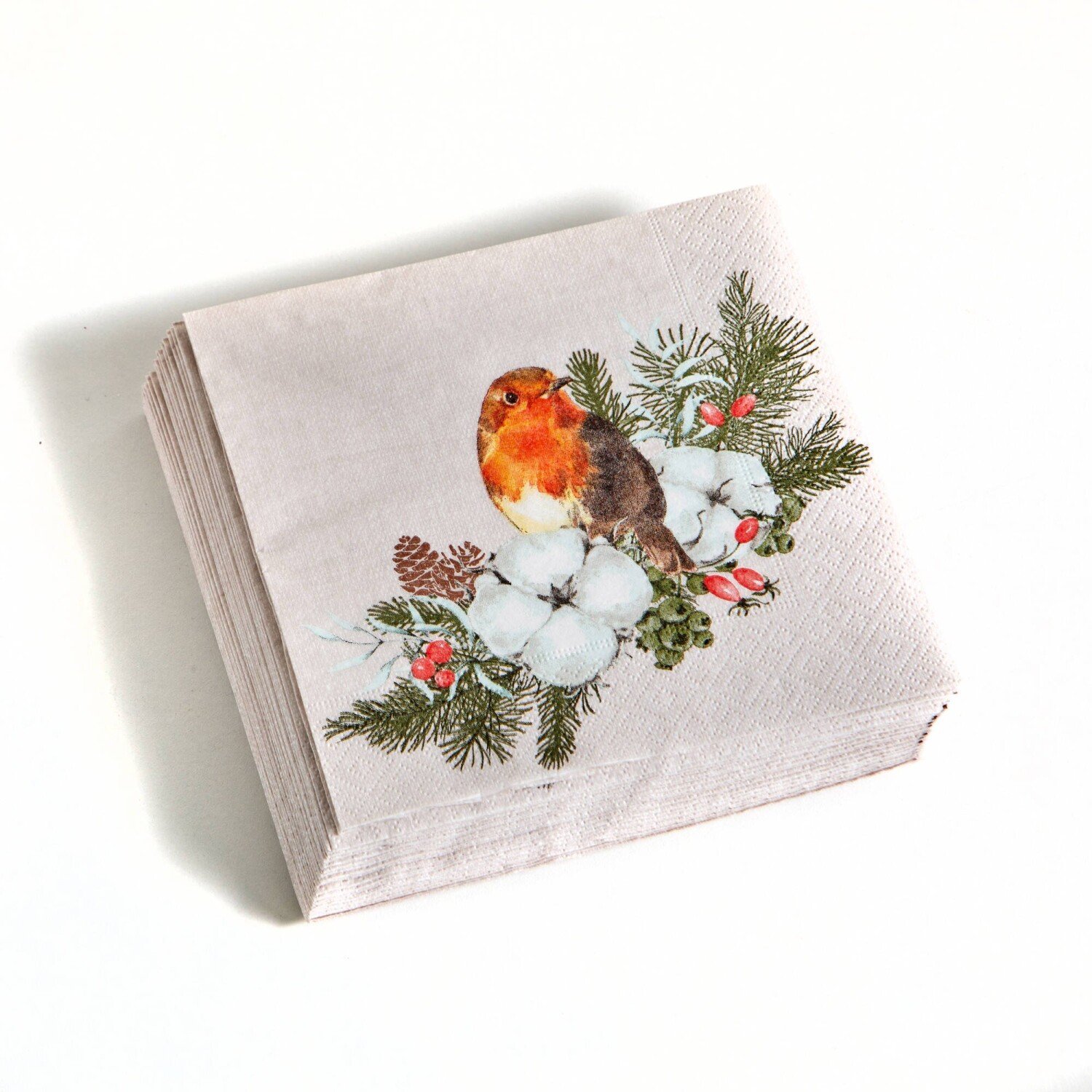 Șervețele 3-ply 33X33cm Robin Forest, 20buc