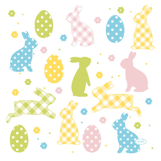 Șervețele 3-ply 33X33cm Bunnies & Egg, 20buc