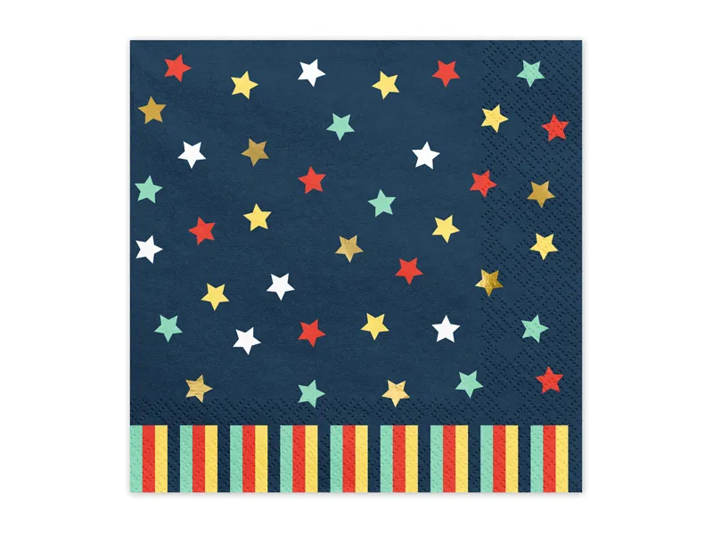 Șervețele 2-ply, 33x33 cm, Stars, 12buc