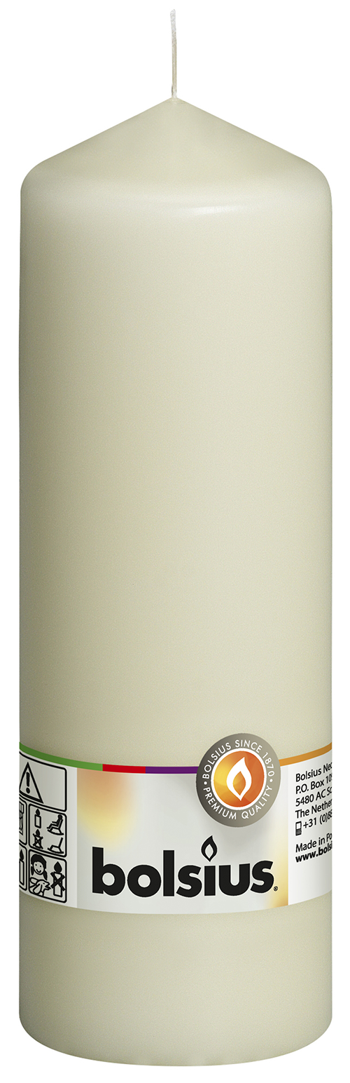 Lumanare pillar 200X68 mm Crem