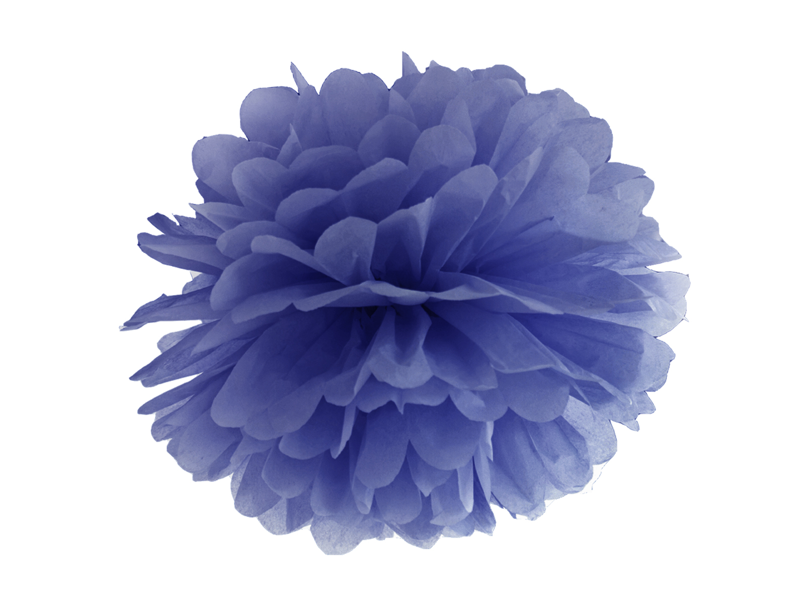 Pompon din hârtie 25cm, Albastru închis