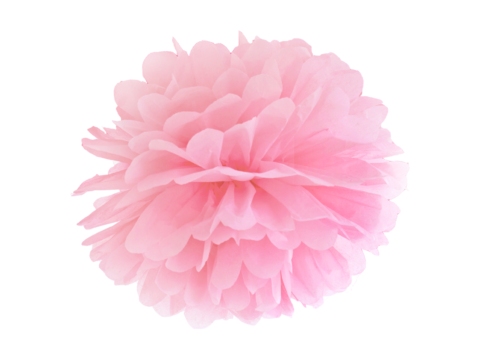 Pompon din hârtie 25cm, Roz pal