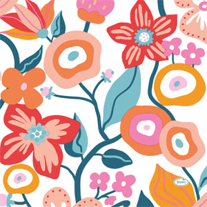 Șervețele 3-ply 33X33cm Vibrant bloom, 20buc
