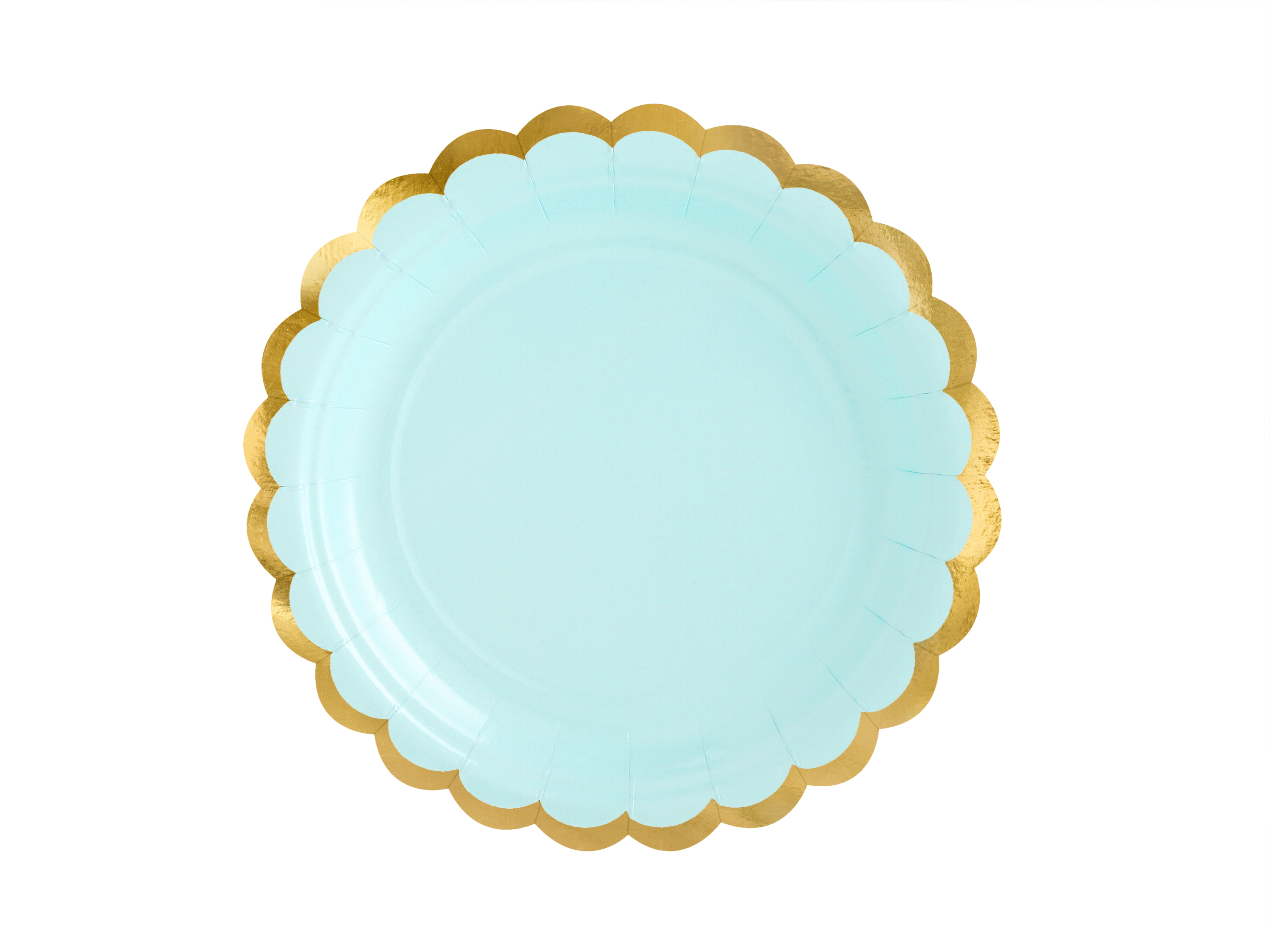 Farfurii din hartie mint 18cm, 6Buc