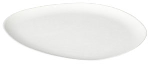 Farfurii din hartie 27CM Pebble albe, 10buc