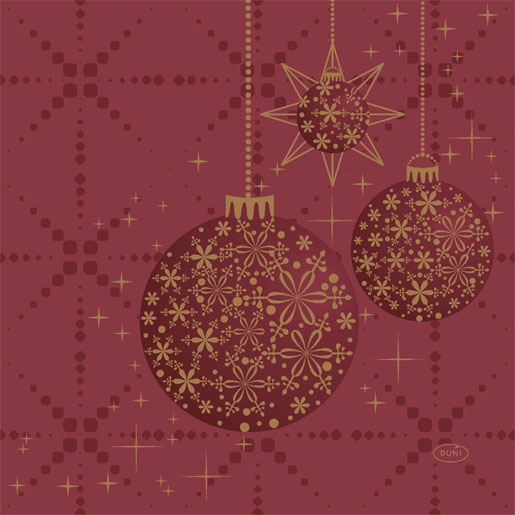Șervețele 3-ply 33X33cm Gilded Bauble, 20buc