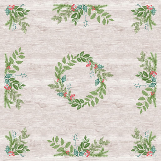 Fata de masa non-textila Dunicel 84X84CM Winter Greenery