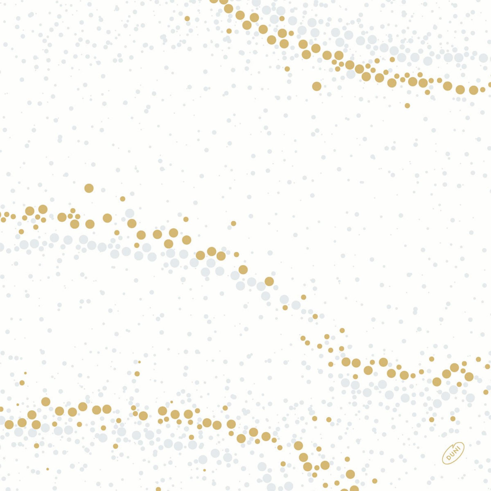 Fata de masa non-textila Dunicel 84X84CM Golden Stardust White