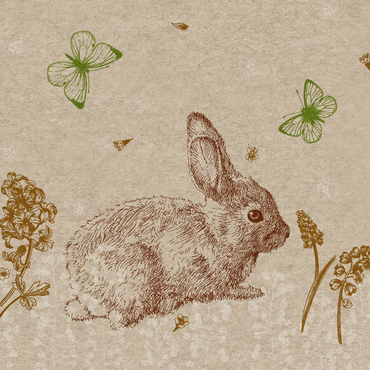 Șervețele 2-ply 33X33cm Cute bunny, 25buc