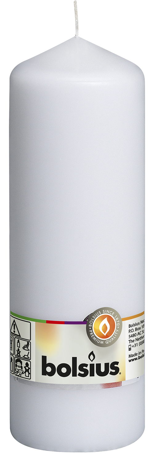 Lumanare pillar 200X68 mm Alba