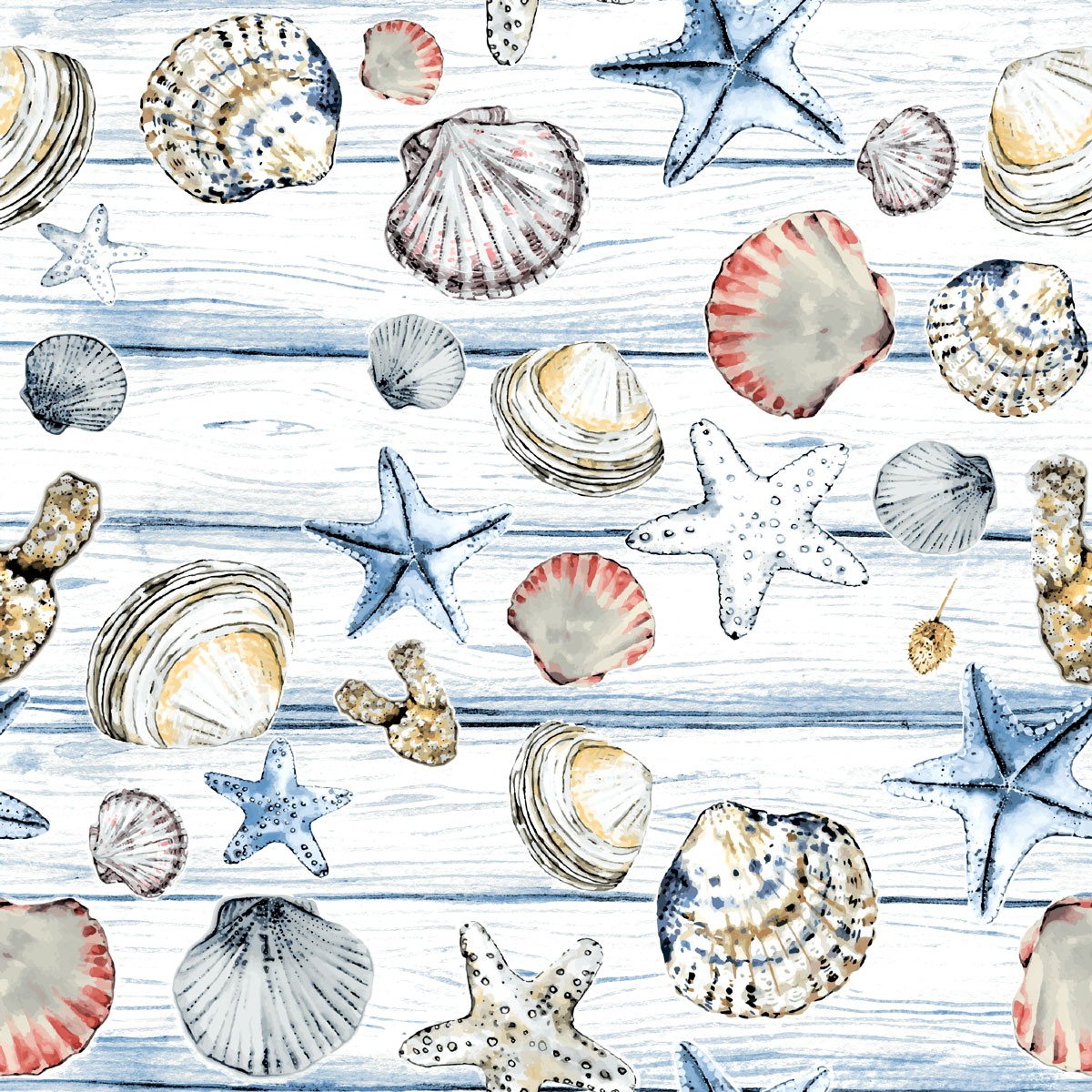 Șervețele 3-ply 33X33cm Beach shells, 20buc