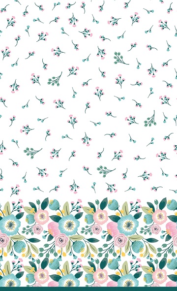 Fata de masa non-textila Dunicel 138X220 Blossoms