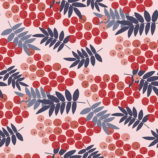 Șervețele 3-ply 33X33cm Rowan berries, 20buc