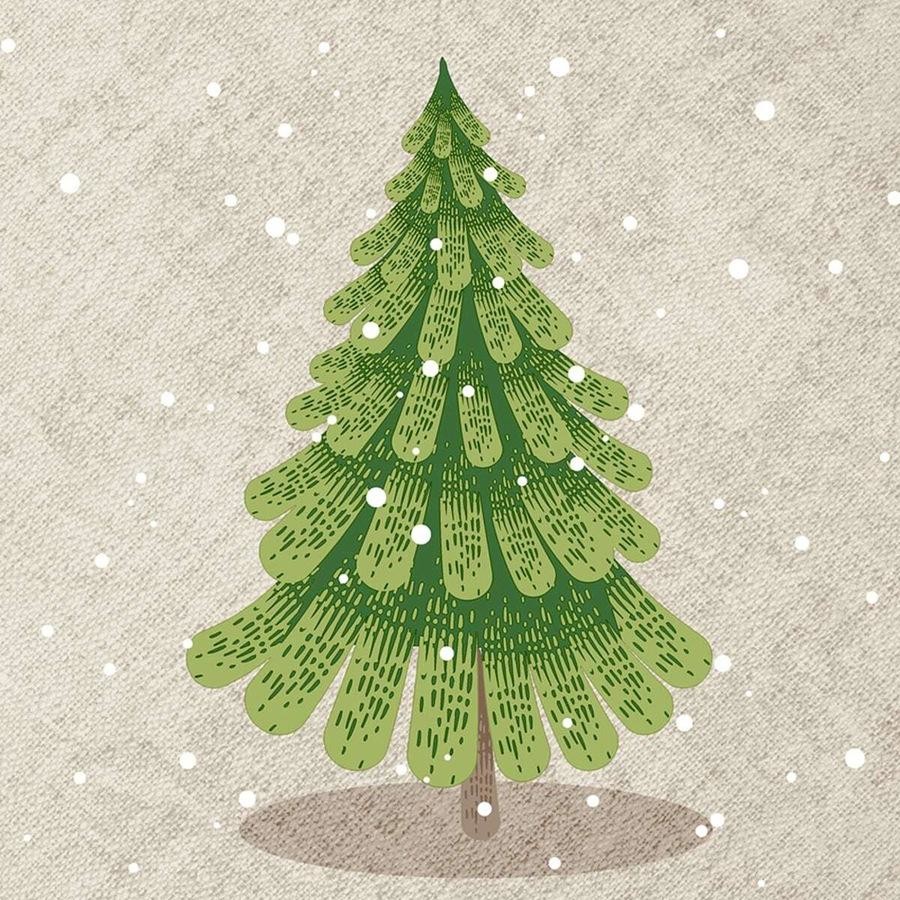 Șervețele 3-ply 24X24cm Crafty tree, 20buc