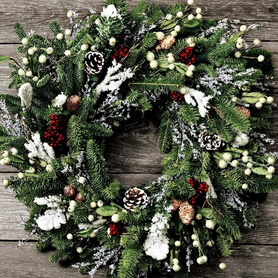 Șervețele 3-ply 33X33cm Frosty wreath, 20buc